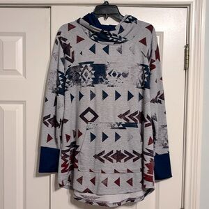 LulaRoe Amber Hoodie, size XL.
